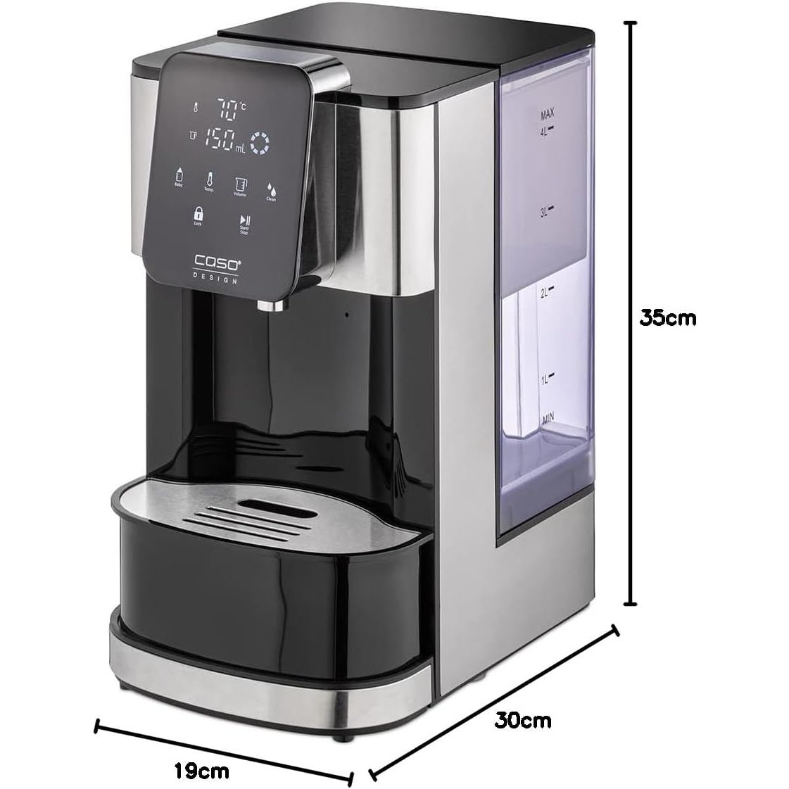 Buy Caso,CASO HW 1660 Turbo XL Instant Hot Water Dispenser – 4L Filtered Water, Baby Formula Mode - Gadcet UK | UK | London | Scotland | Wales| Near Me | Cheap | Pay In 3 | Water Dispenser